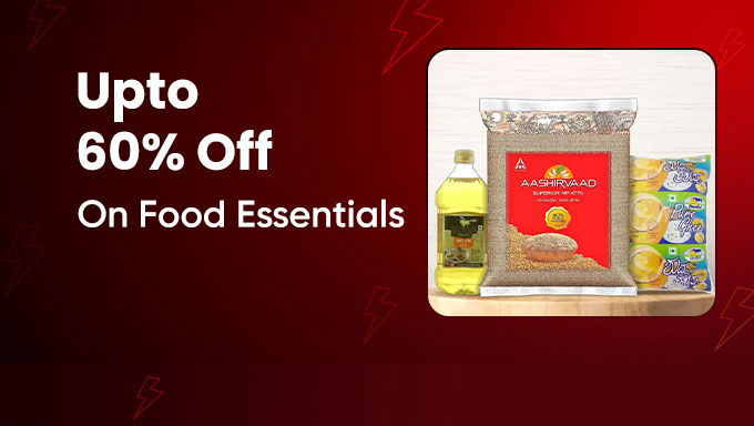 Upto 60% Off on Food Essentials | Grocery Deals & Daily Needs Sale