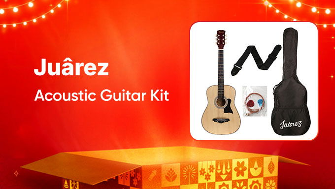 Guitar Kit | Complete Starter Pack | Acoustic Guitar with Accessories