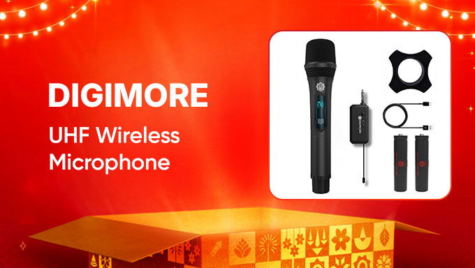 Wireless Microphone | Portable & Clear Audio | Karaoke, Presentations & Events