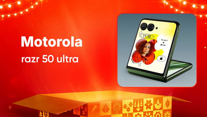 Motorola razr 50 Ultra | Premium Flip Phone | Now on Amazon