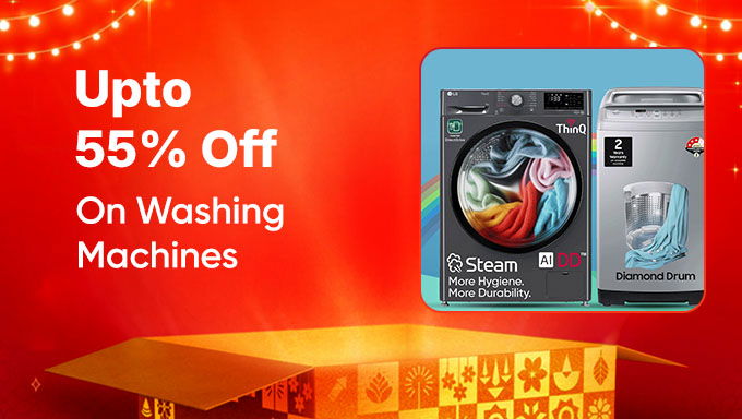 Washing Machines | Up to 55% Off