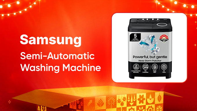 Samsung | Semi-Automatic Washing Machine | Powerful Yet Gentle