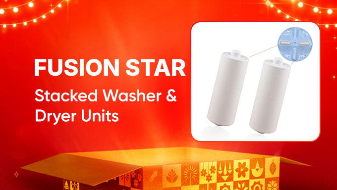 Fusion Star | Stacked Washer & Dryer Units
