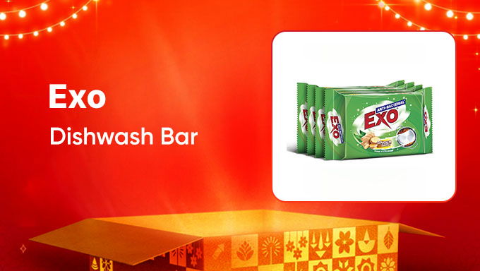Exo Dishwash Bar | Tough on Grease, Gentle on Hands