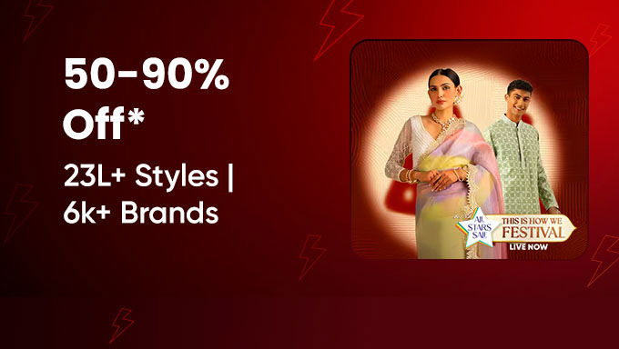 AJIO All Stars Festival Sale | Flat 50-90% OFF + Bank Offers & Cashback