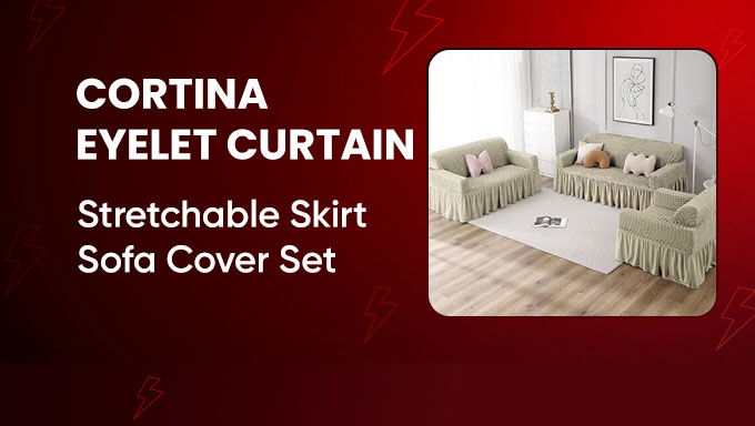 Home Makeover | Cortina Eyelet Curtains & Sofa Cover Set
