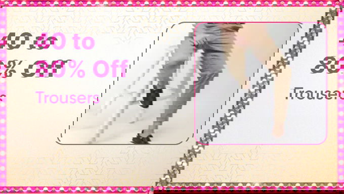Trousers | Up to 80% OFF