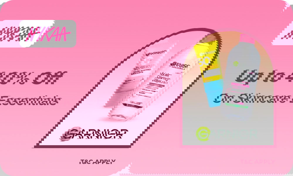 Upto 40% Off On Garnier Products