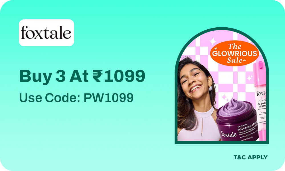 Buy Any 3 At Rs.1099 Only & Get A Free Super Glow Kit