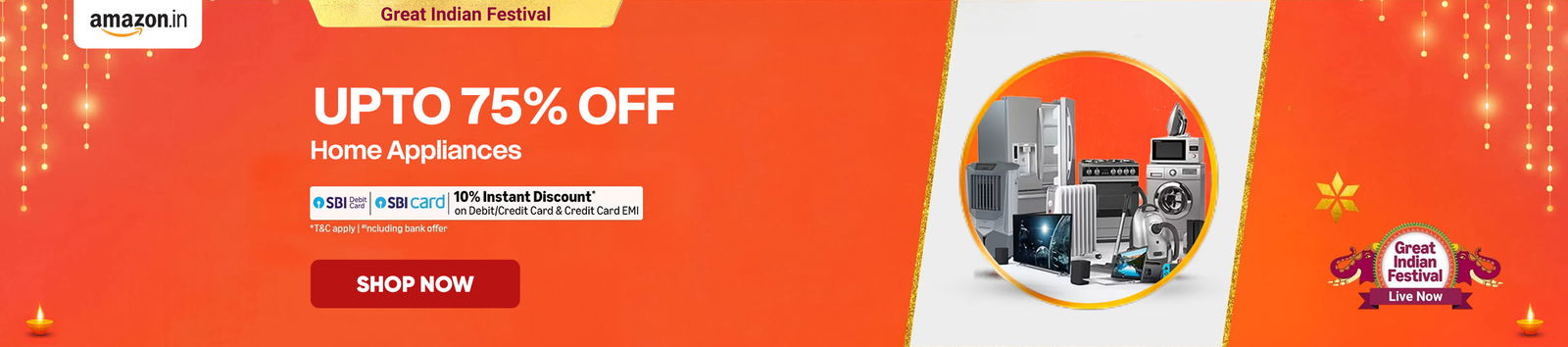 Amazon Great Indian Festival Sale 2025: Mega Deals on TVs & Large Appliances
