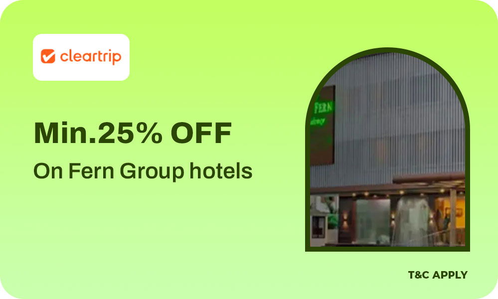 Get A Minimum Of 25% Off On Booking A Room At Fern Group Hotels