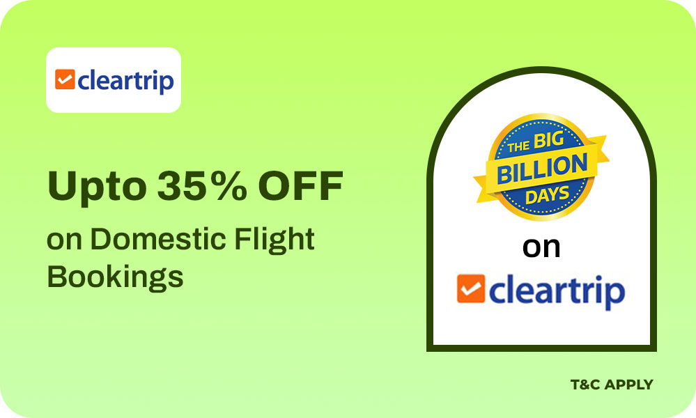 Upto 35% OFF On Domestic Flight Bookings!