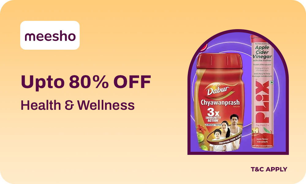 Upto 80% OFF On Health & Wellness Products
