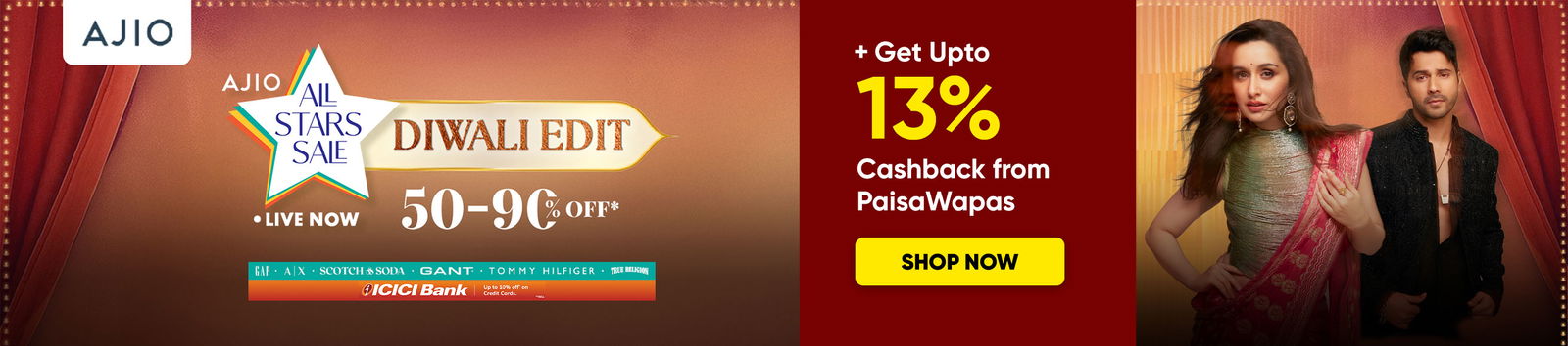 Ajio All Star Sale DIWALI EDIT