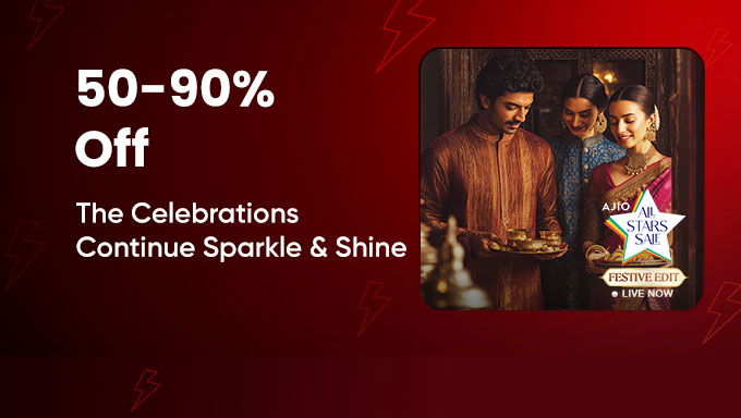AJIO All Stars Sale | 50–90% OFF | Sparkle & Shine Festive Edit LIVE! 