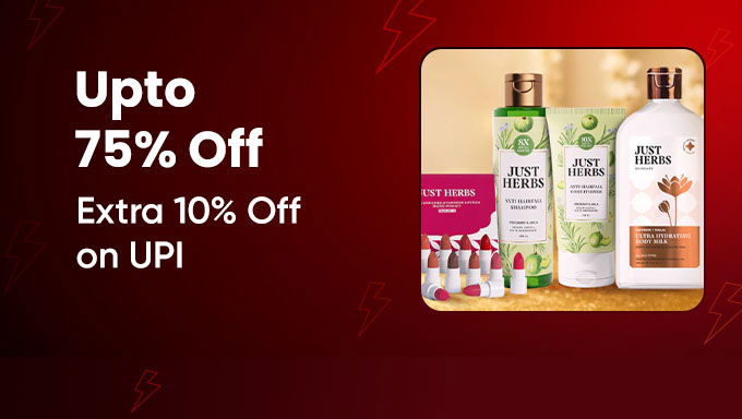 Just Herbs Sale | Up to 75% OFF + Extra 10% on UPI