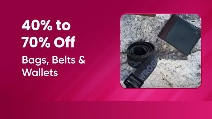 Upto 40% To 70% Off On Belts & Wallets