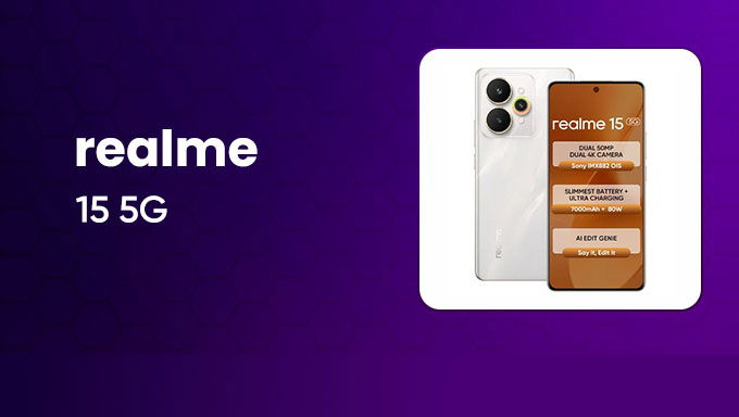 Realme 15 5G | Slimmest Power Performer with 70W Fast Charging