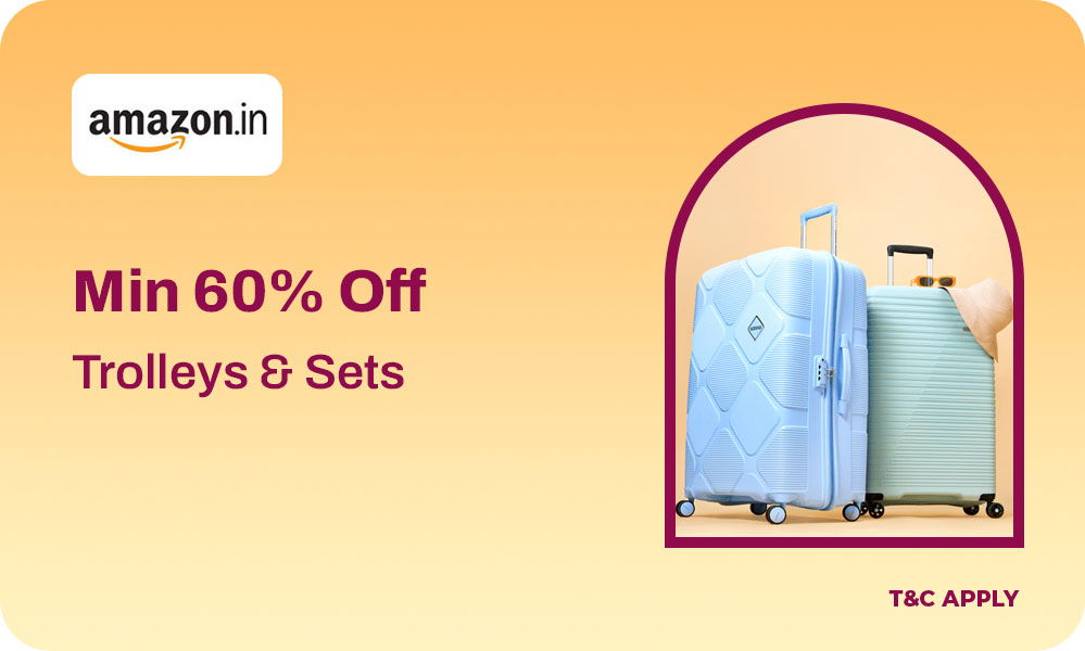 Trolleys & Luggage Sets At Minimum 60% OFF 