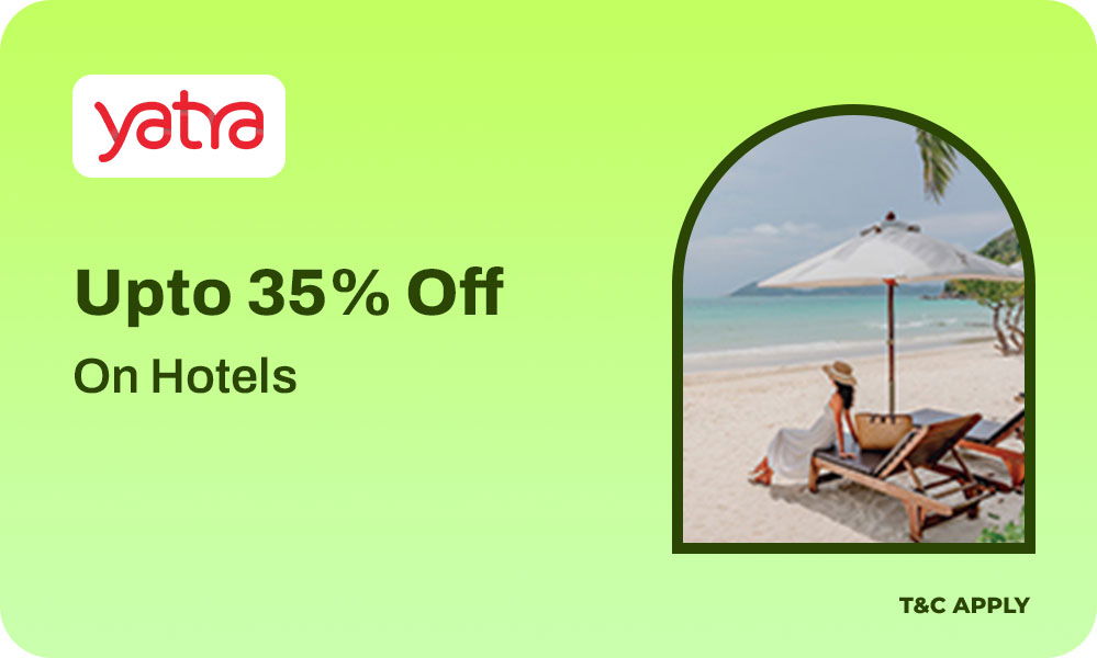Hot Hotel & Travel Deal Upto 35% OFF On Bookings