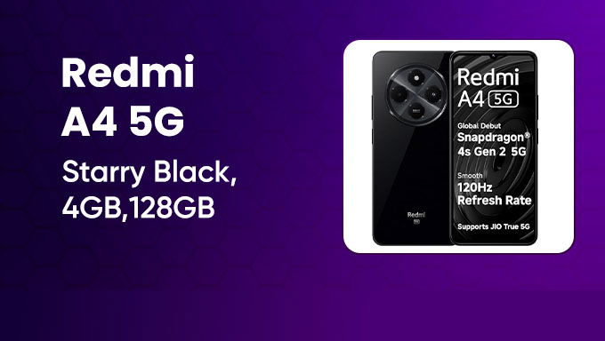 Unlock 5G Power | Redmi A4 5G |Big Display & Smart Performance