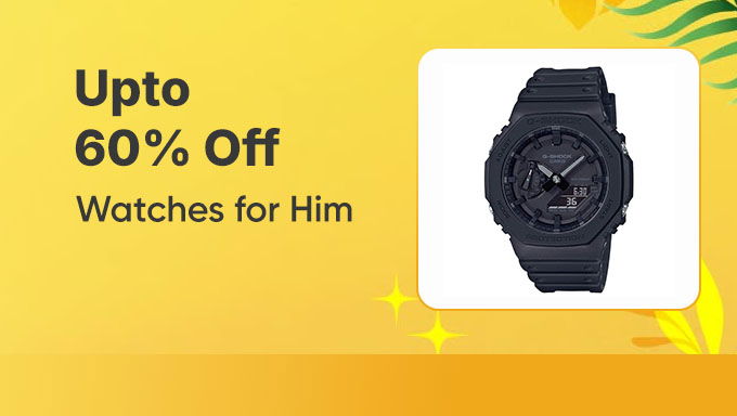 Stylish Timepieces | Upto 60% OFF | Redefine His Wrist Game