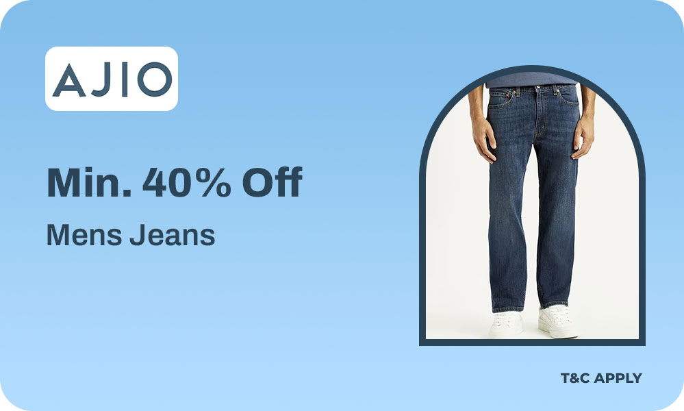 Deal Alert Men’s Jeans At Min 40% OFF