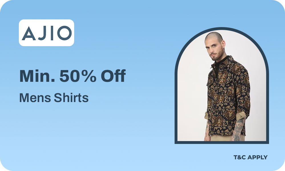 MEN’S SHIRTS - Minimum 50% OFF