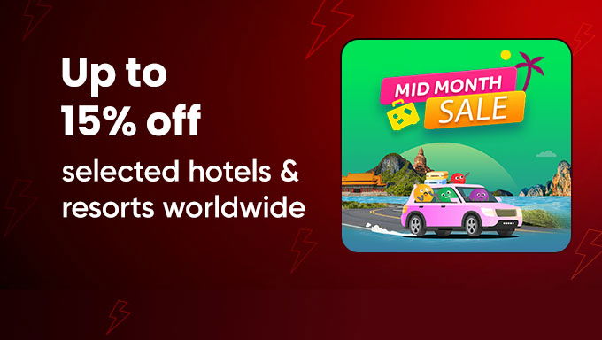 Agoda Mid Month Deals | 15% OFF + Extra 5% OFF on Domestic & International Stays