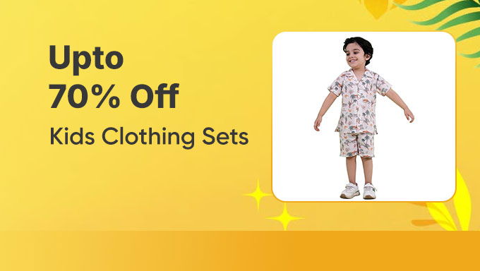 Kids Clothing Sets Upto 70% OFF | Trendy & Comfy Outfits for Every Kid