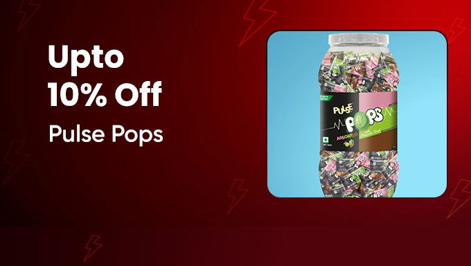 Pulse Pops Offer | Upto 10% Off on Assorted Flavours
