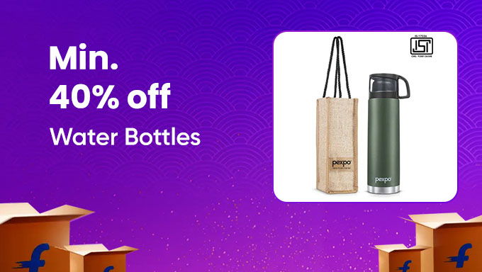 Water Bottles | Min 40% Off
