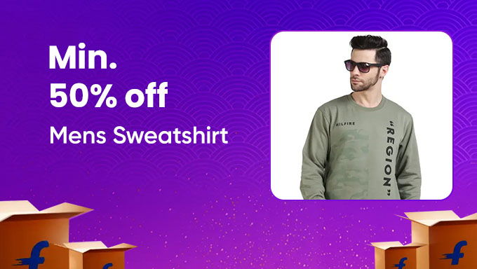 Men’s Sweatshirts | Min 50% Off