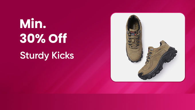 Sturdy Kicks | Minimum 30% Off