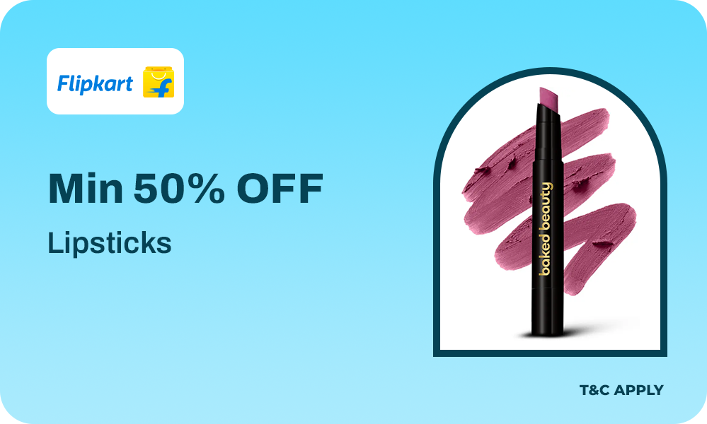 Beauty Deal Alert - Lipsticks At Minimum 50% OFF