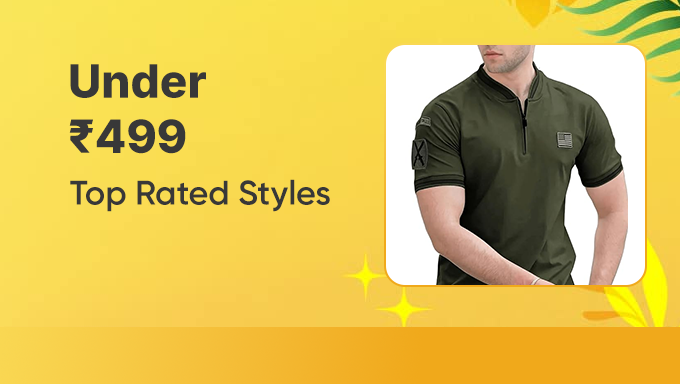 Men’s Top-Rated Styles | Under ₹499