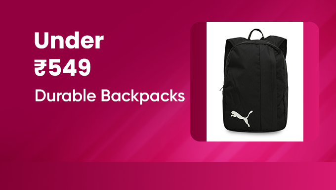 Durable Backpacks | Under ₹549