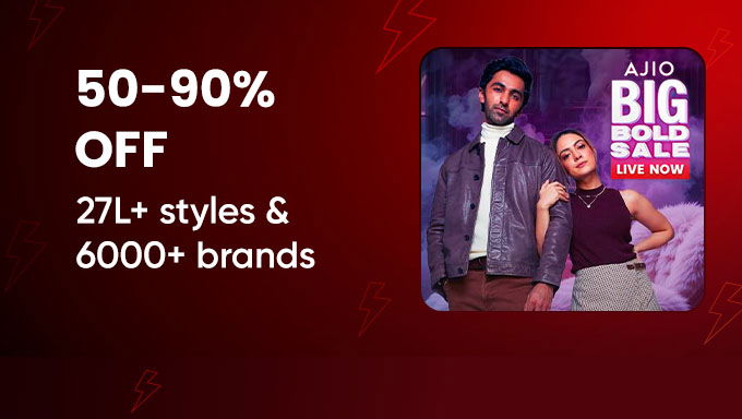 AJIO Big Bold Sale | 50–90% OFF Storewide