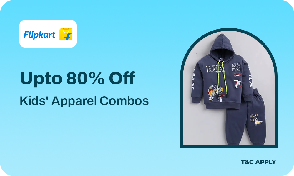 Upto 79% OFF On Kids's Apparel Combos At Flipkart