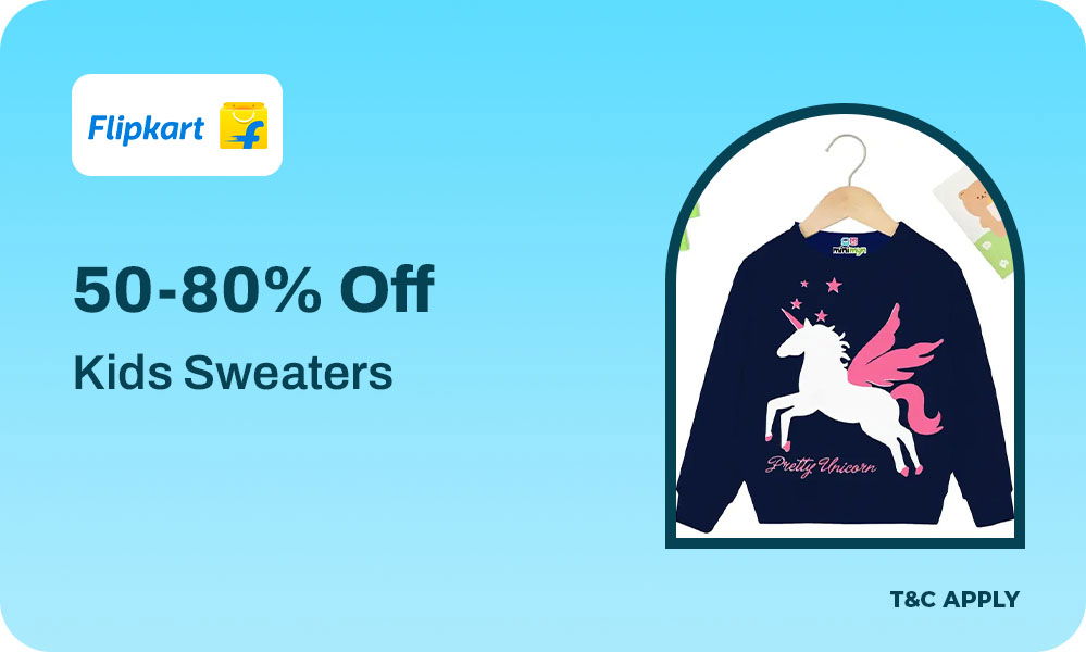 Upto 50–80% Off On Kids Sweaters