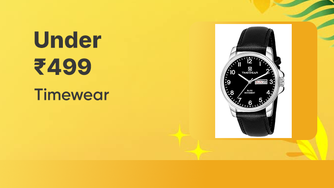 Timewear Under ₹499 | Stylish Watches Deal