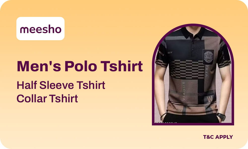 Buy Typography Printed Men's Polo T-shirt