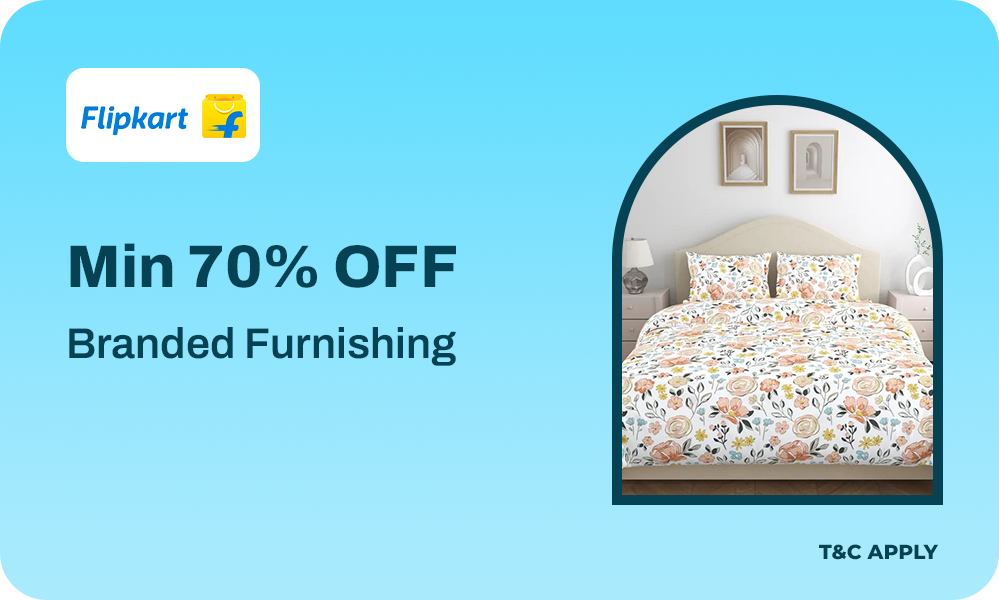 Min 70% Off On Premium Home-Furnishing Items