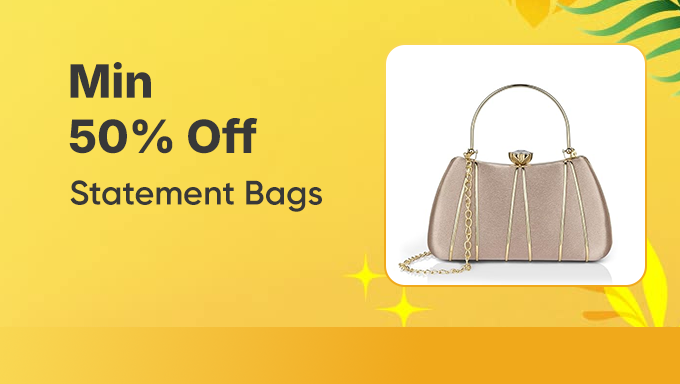 Statement Handbags | Flat 50% Off & More