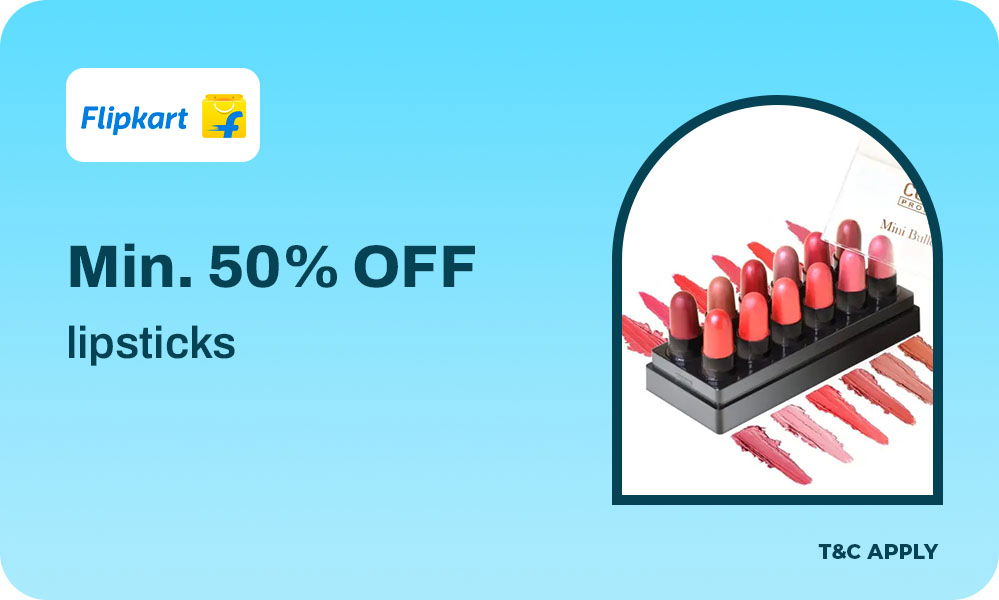 Big Savings On Lipstick At Minimum 50% OFF