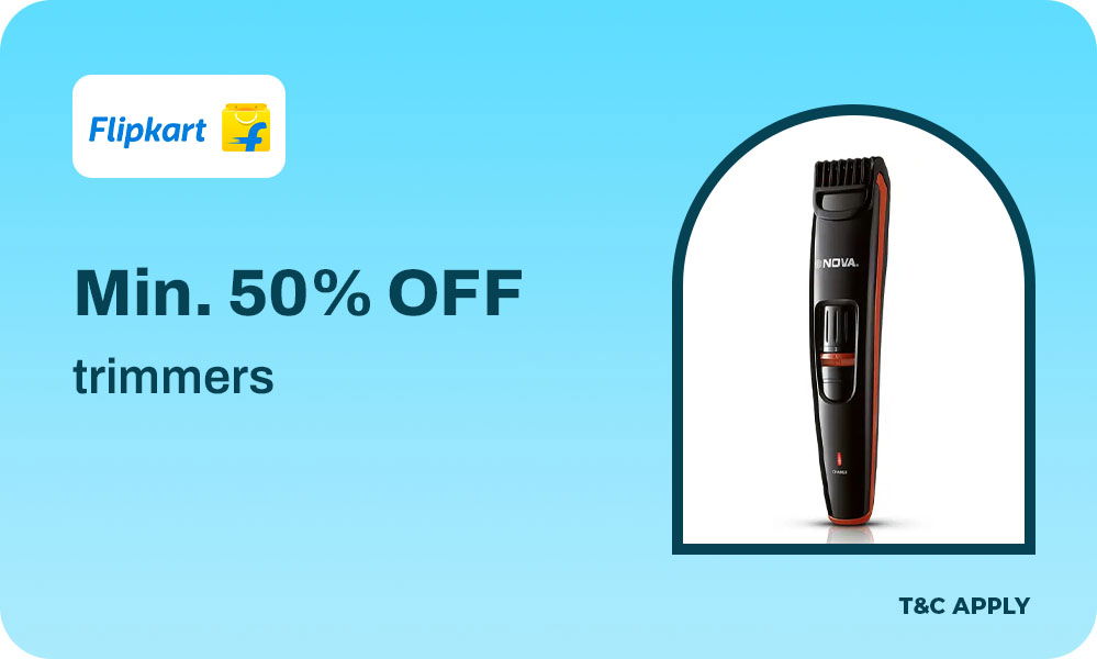 Minimum 50% Off On Trimmers & Grooming 