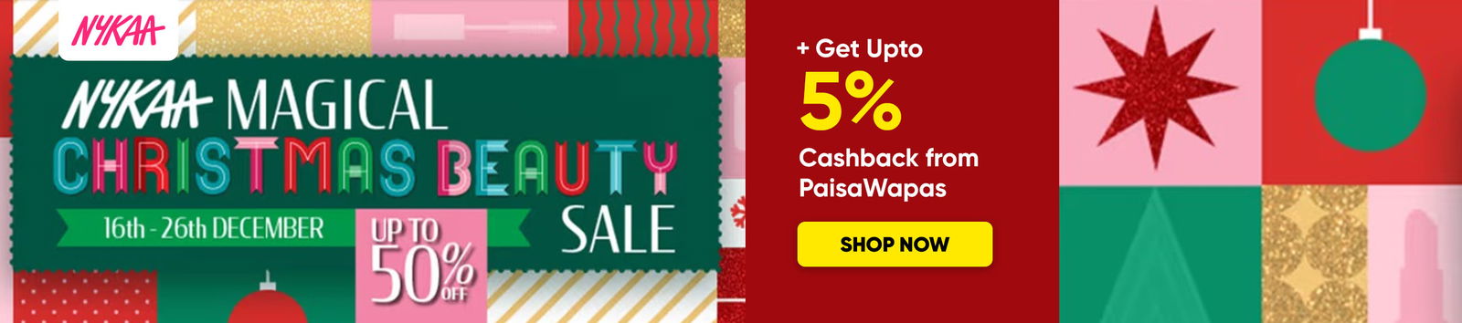Nykaa Magical Christmas Beauty Sale