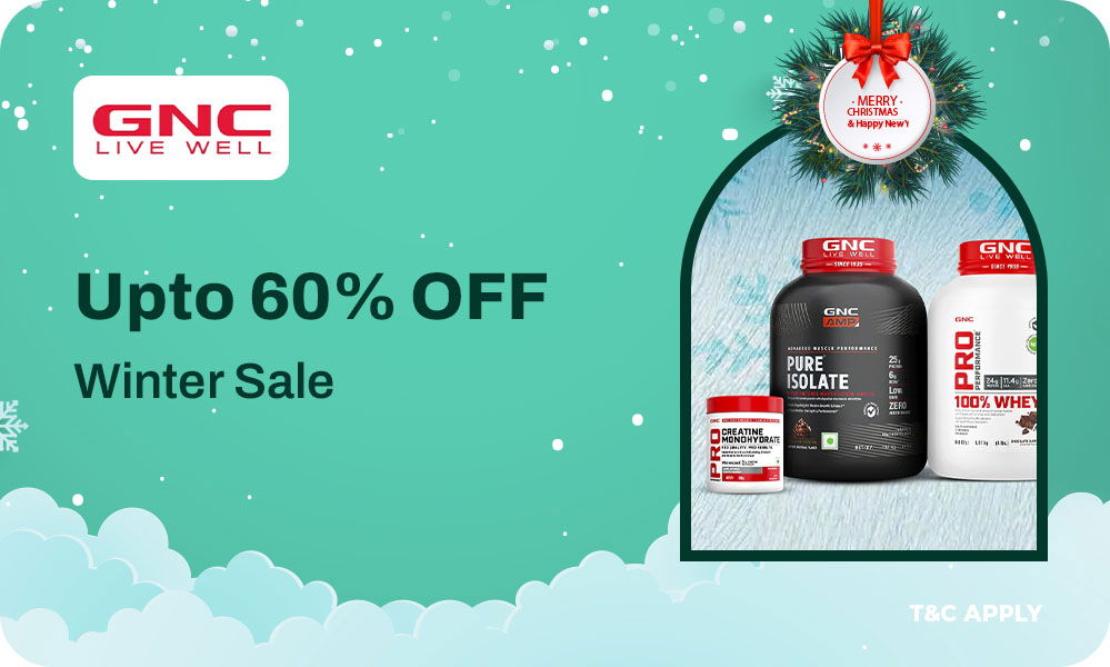 Winter Sale At GNC | Upto 60% OFF