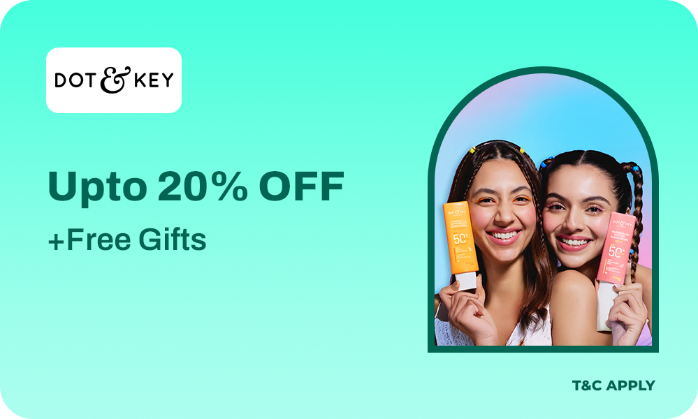Upto 20% Off + 2 Free Gifts On Orders Above Rs.999 & Get 5% Prepaid Off 