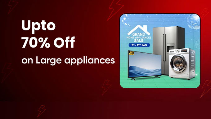 Flipkart Large Appliances Offers | Upto 70% OFF on Top Brands